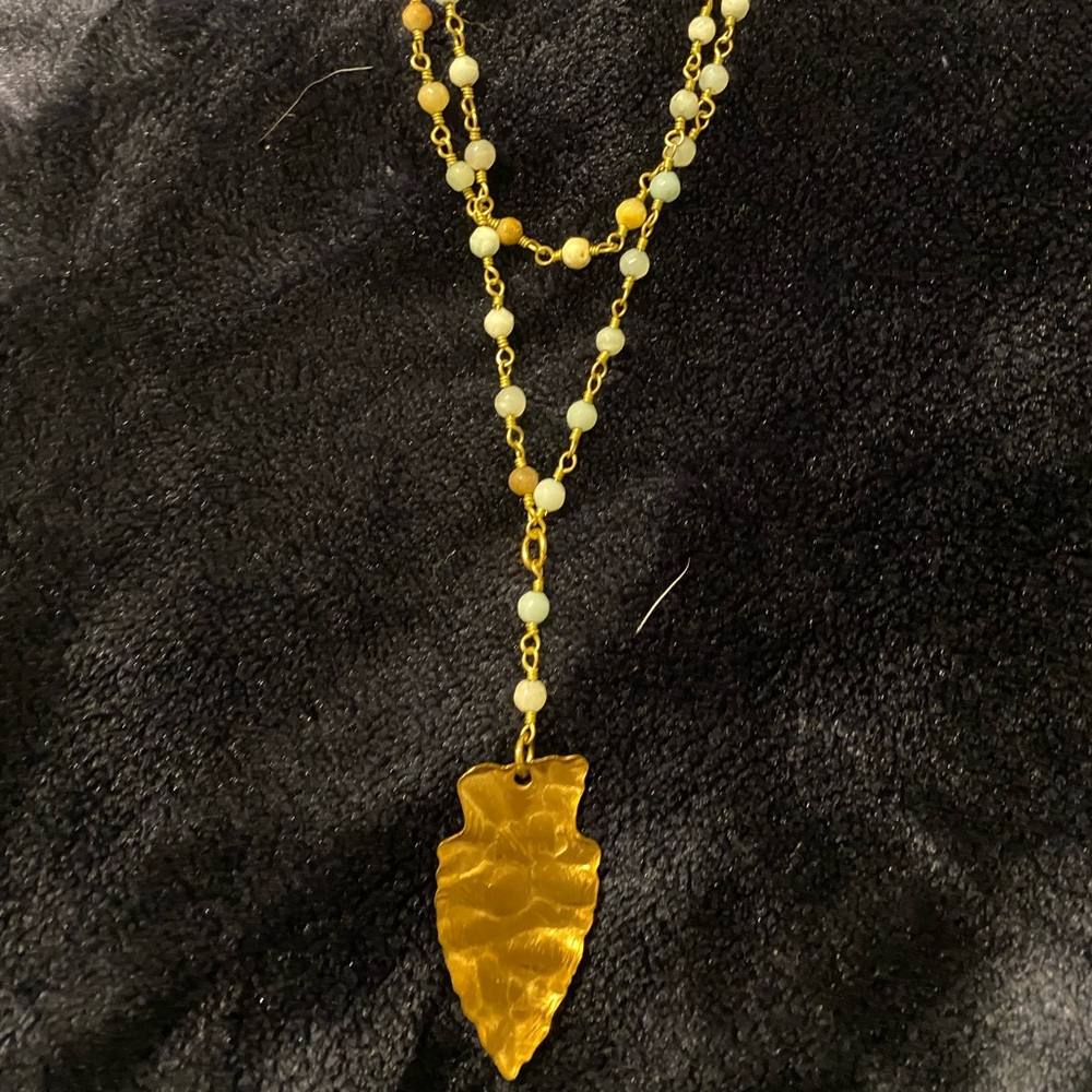 Raw & Rebellious layered arrow necklace